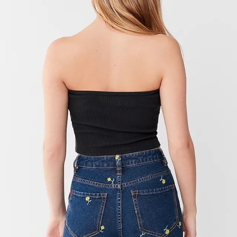 UO Hallie Ribbed Knit Tube Top - Picture 2 of 4